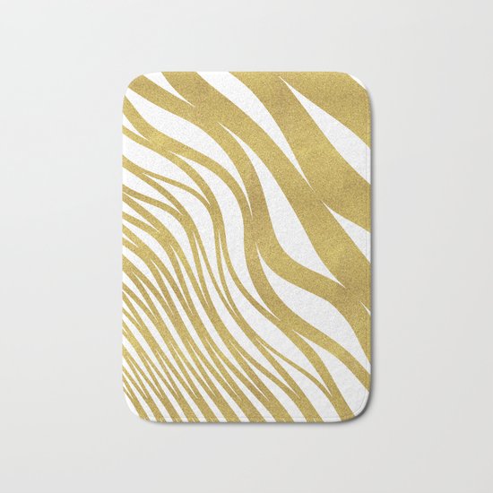 Golden Wave #society6 #decor #buyart Bath Mat