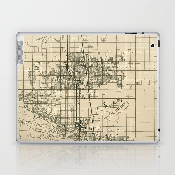 Lancaster, USA - Vintage City Map - United States of America Laptop & iPad Skin
