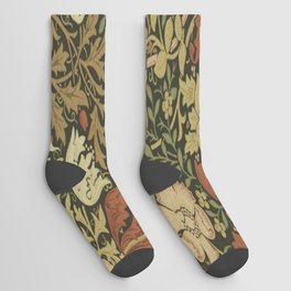 William Morris floral design Socks