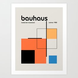 Bauhaus Modernist movement weimar 1923 Art Print