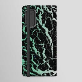 Cracked Space Lava - Mint/White Android Wallet Case