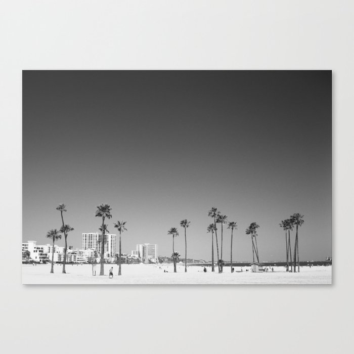 Palm Tree Beach Canvas Print