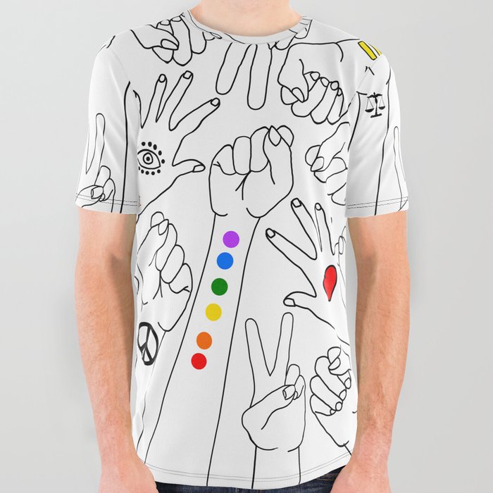 Equality All Over Graphic Tee