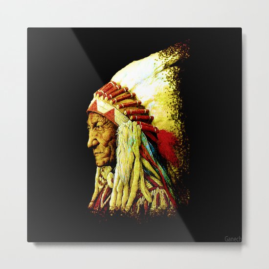 Indian chief Metal Print