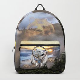 Wolf, Bear and Dream Catcher Backpack