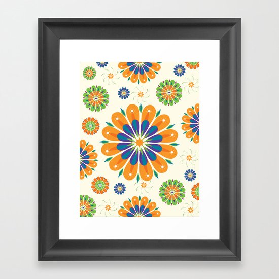 Flowersparkle Framed Art Print
