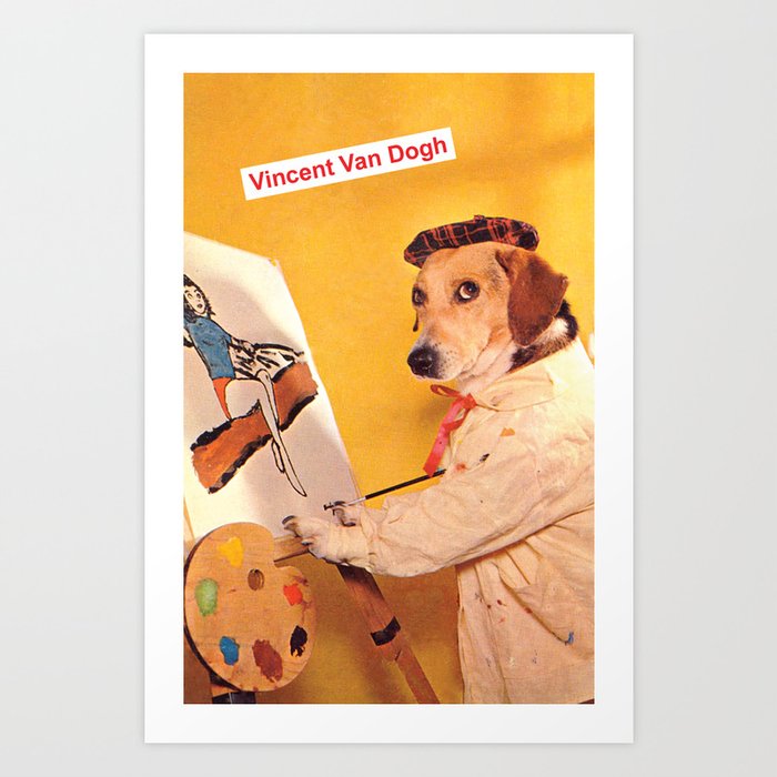 Vincent Van Dog Art Print
