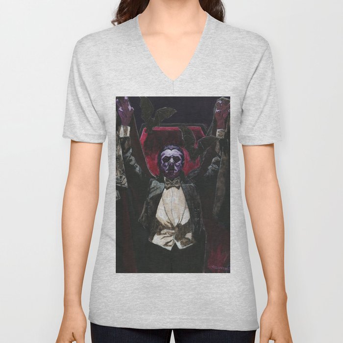 Count Dracula 1931 Bela Lugosi V Neck T Shirt