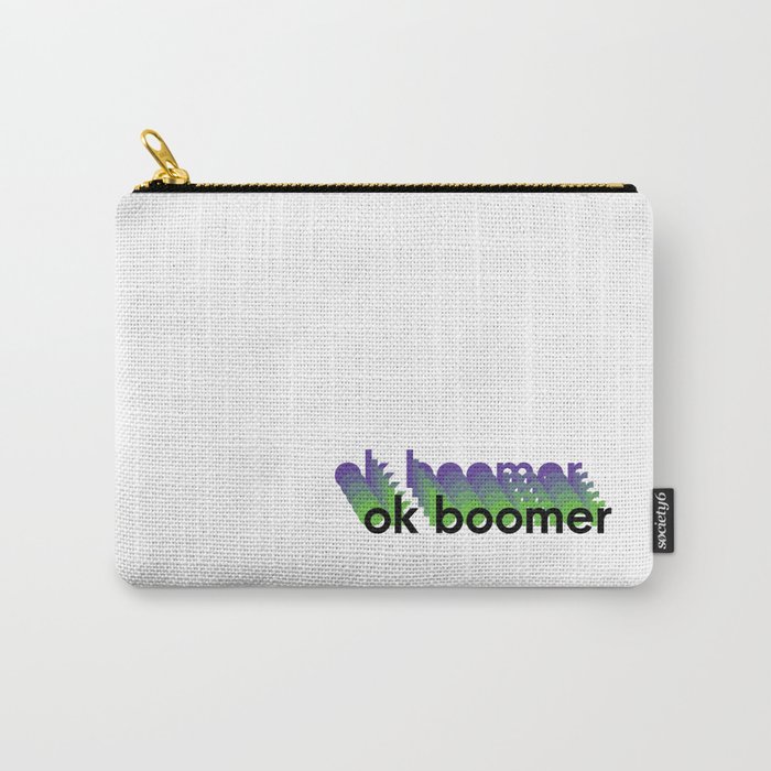 ok boomer purple/green Carry-All Pouch