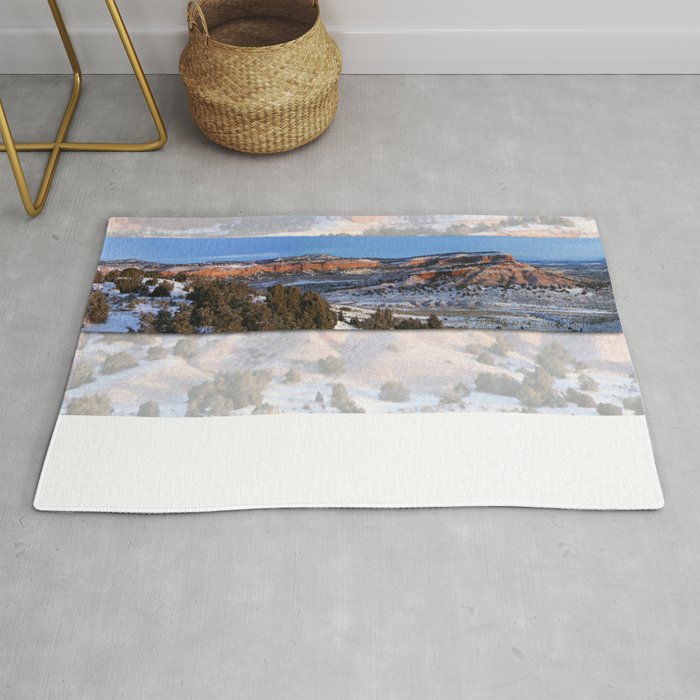 Wintery Wyoming Red-bed  Rug
