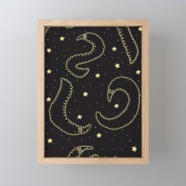 Worms on a String... IN SPACE Framed Mini Art Print