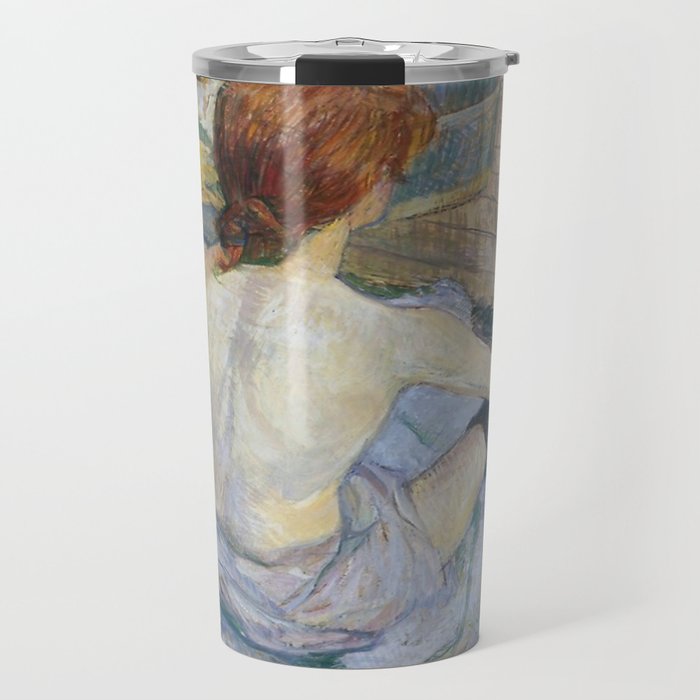 Henri de Toulouse-Lautrec - Rousse (La Toilette) (1889) Travel Mug