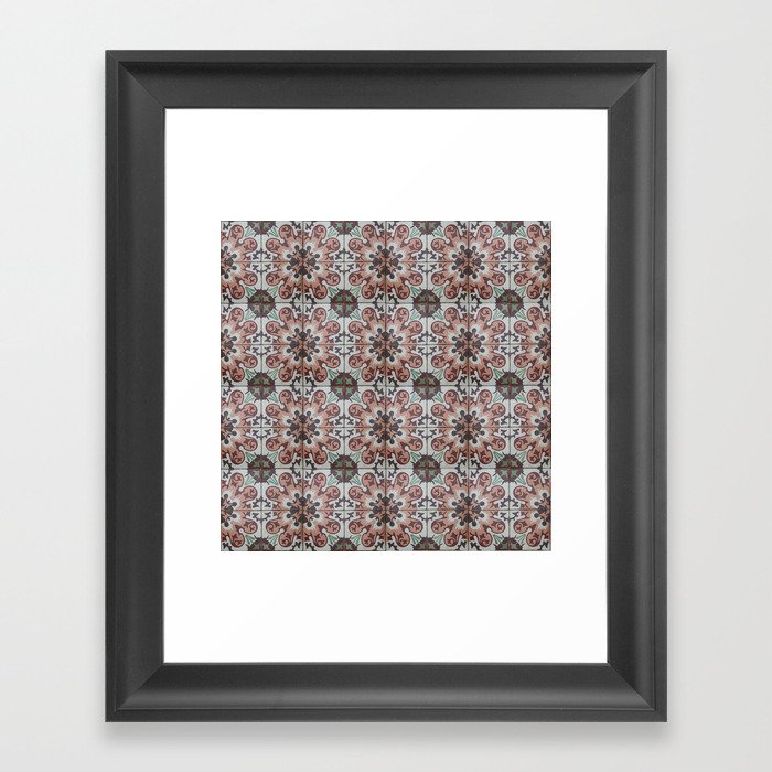 Tiles Collection: Colombia Framed Art Print