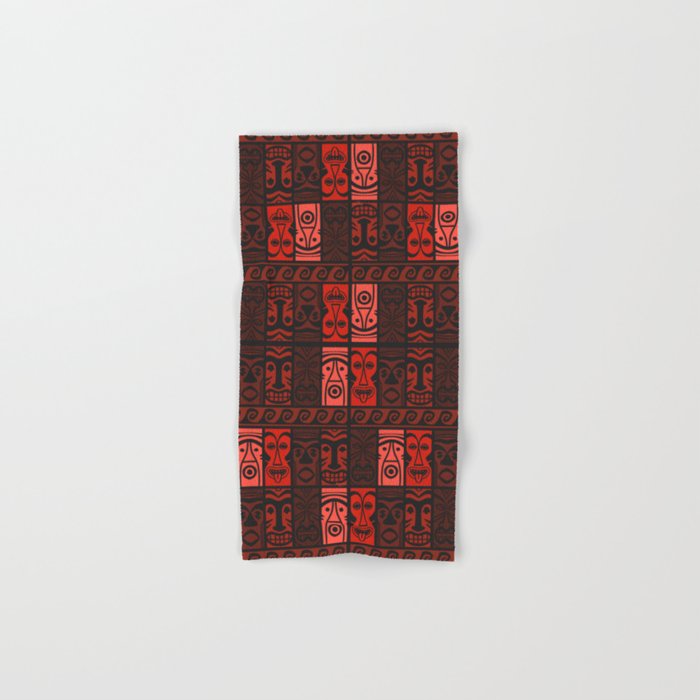 Lava Red Tikis! Hand & Bath Towel