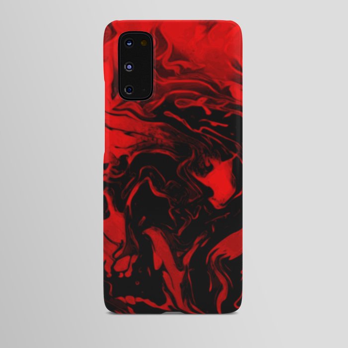 Vampire - red and black gradient swirl pattern Android Case
