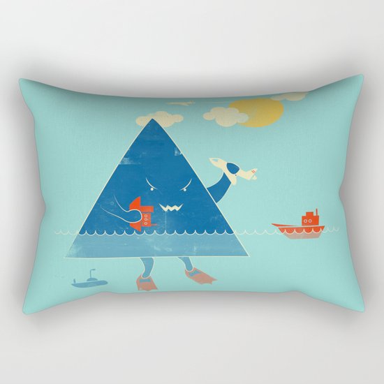 Bermuda Triangle Rectangular Pillow