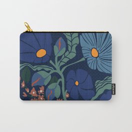 Klimt flower dark blue Carry-All Pouch