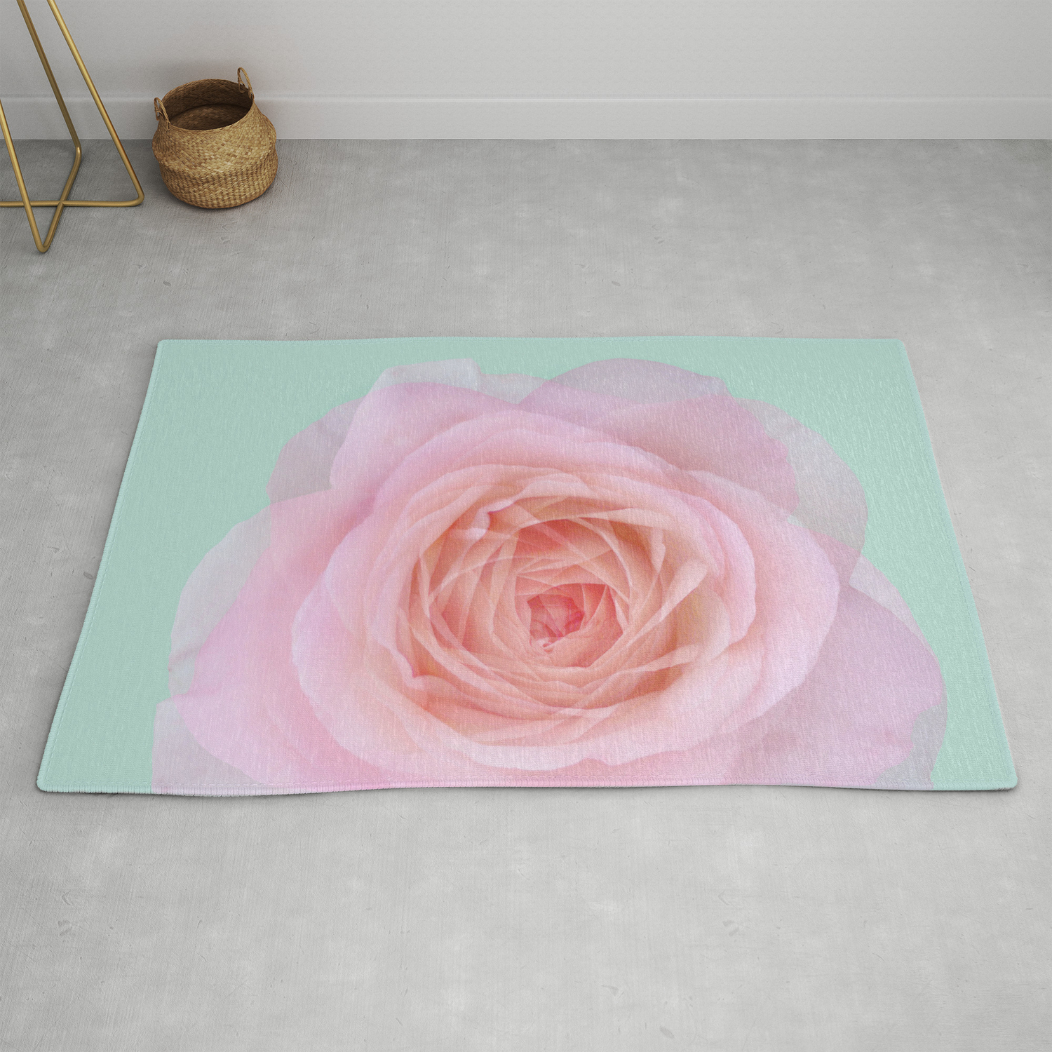 Artistic Pink Roses Rug By Fantasyartdesigns Society6
