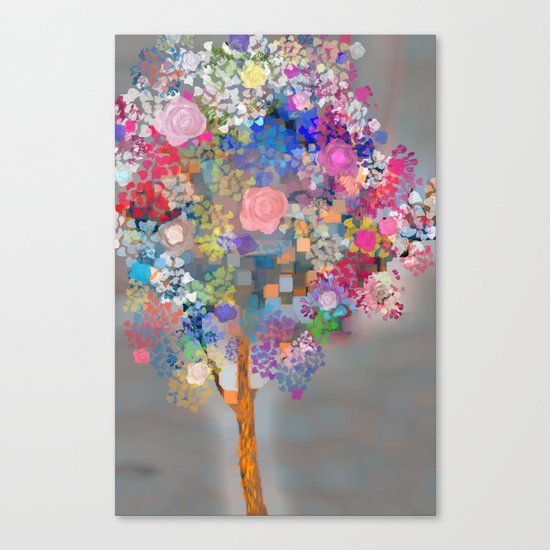 Floral abstract(56) Canvas Print