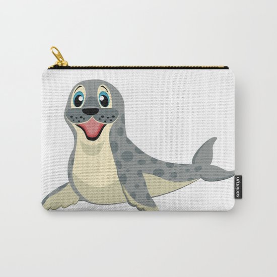 Smiling Baby Seal Carry-All Pouch