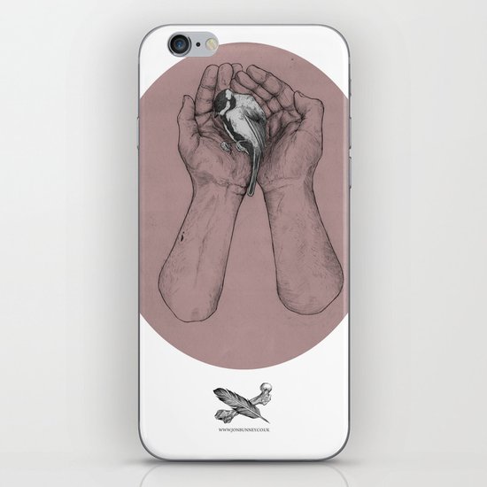 Hes got the whole bird in his hands iPhone & iPod Skin