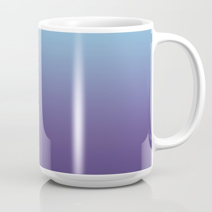 Ombre Blue Ultra Violet Gradient Pattern Coffee Mug
