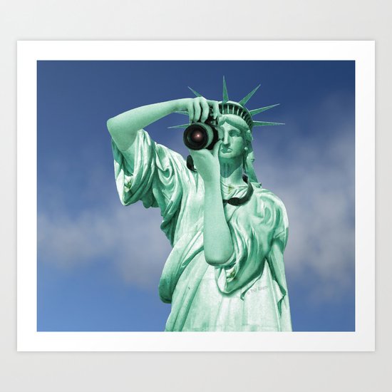 Say cheese for Liberty! Art Print