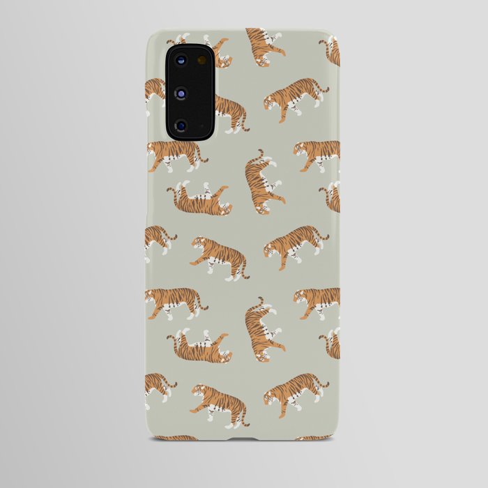 Tiger Trendy Flat Graphic Design Android Case | Graphic-design, Pattern, Tiger, Animal, Cat, Wild-animal, Asia, Flat-design, Trendy, Tiger-pattern