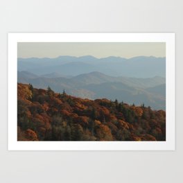 The Blue Ridge Mountains NC, Fine Art Photography Art Print