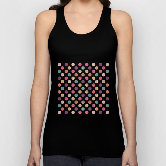 Watercolor Dots Pattern Unisex Tank Top