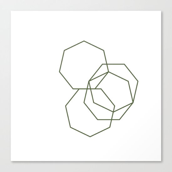 #313 Stone shadows – Geometry Daily Canvas Print