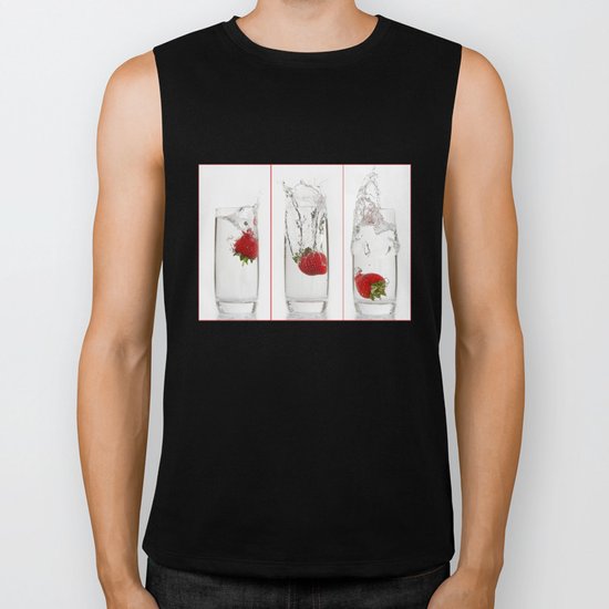 Strawberry Splash Biker Tank
