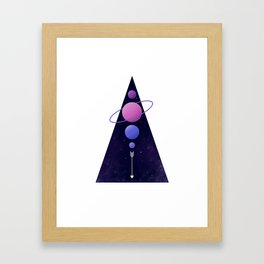 space triangle Framed Art Print