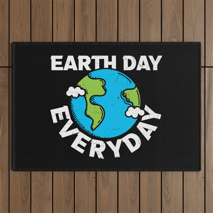 Earth Day Everyday Outdoor Rug