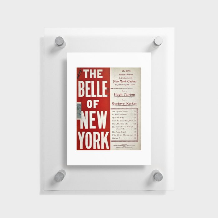 The Belle Of New York Casino Advertising Morton USA Floating Acrylic Print