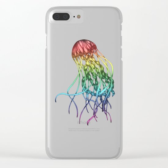 Rainbow Jelly Clear iPhone Case