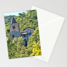 Medieval Gothic Abbey of San Cassiano Woods, Narni, Italy Stationery Card