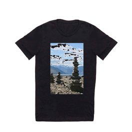 Chelan Rock Stacks T Shirt | Lakelife, Cairns, Washington, Photo, Lakechelan, Mountains, Rockstack, Beach, Rdelean, Lake 