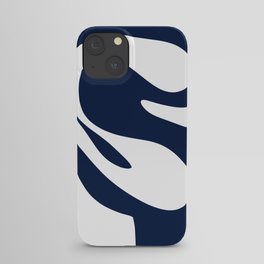 Agadir Pattern in Nautical Navy Blue and White iPhone Case