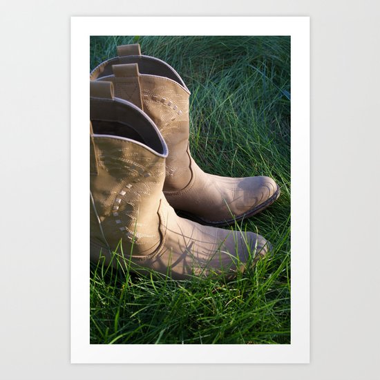 Country Boots 2 Art Print