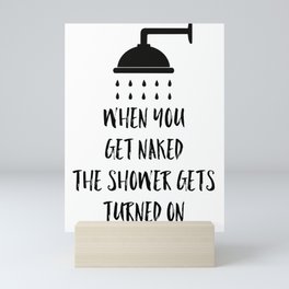 Shower Mini Art Print