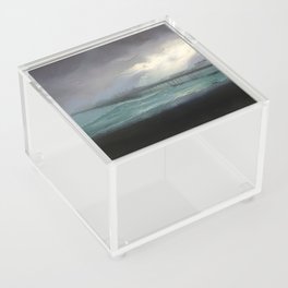 Brighton Pier - Stormy seas Acrylic Box