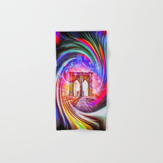 New York Brooklyn Bridge Hand & Bath Towel