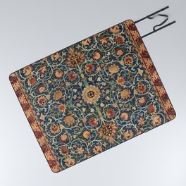 William Morris Floral Carpet Print Picnic Blanket