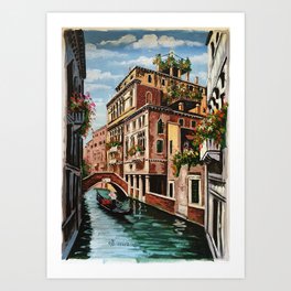 Painting from Venice, Italy Art Print