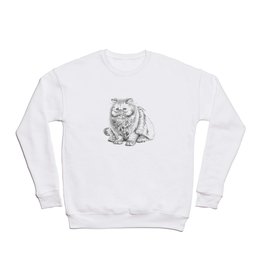 Yes it is a real cat! Crewneck Sweatshirt