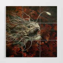 angry angler fish Wood Wall Art