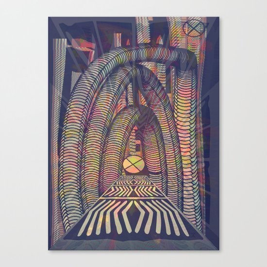 RetroFuture / Evolution-04 Canvas Print