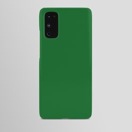 Forest Green Solid Color Block Android Case
