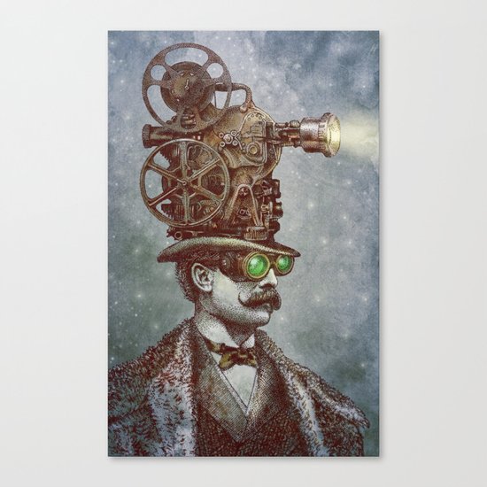 The Projectionist (colour option) Canvas Print